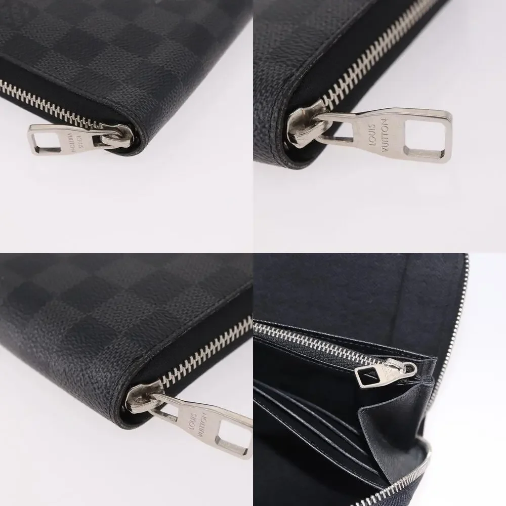 Louis Vuitton Damier Graphite Zippy Organizer Long Wallet Black